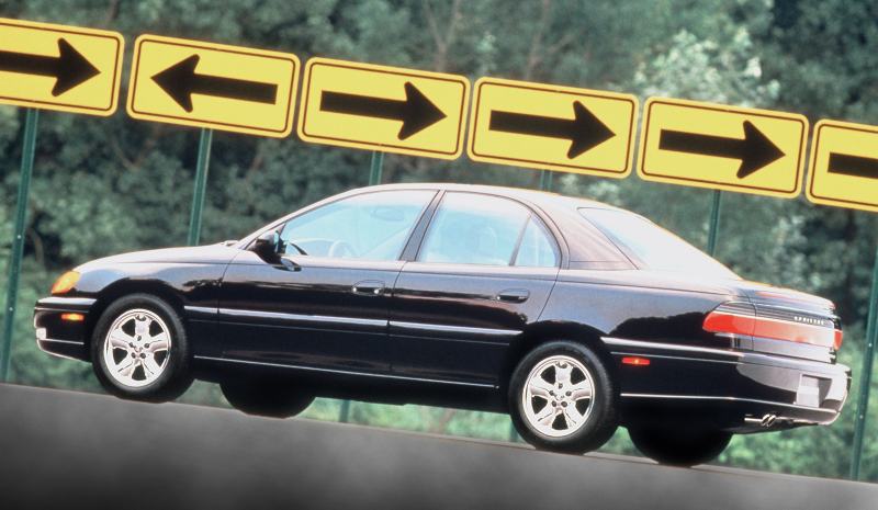 The rear-drive Cadillac Catera of 1997. This was the Opel Omega/Holden Commodore. Photo Credit: GM